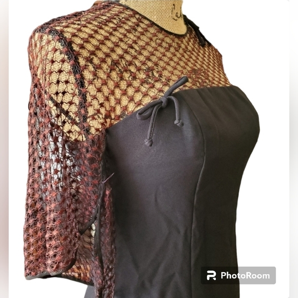 VINTAGE Black DRESS - Picture 2 of 13